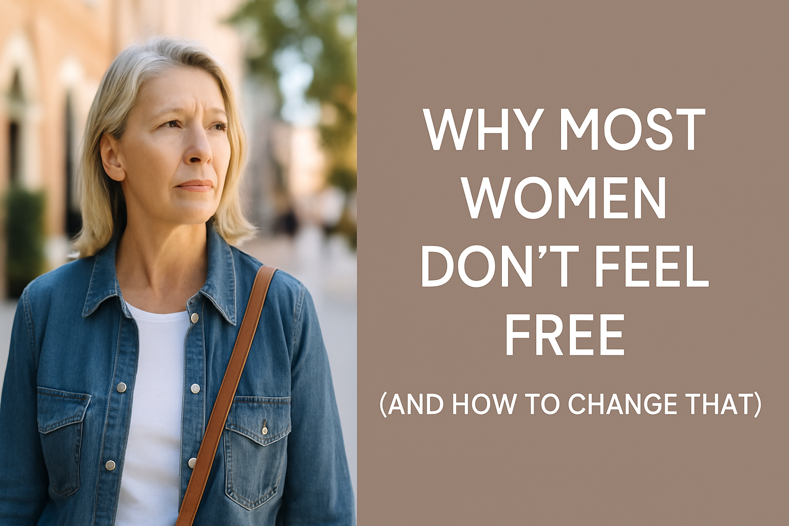 Why Most Women Don’t Feel Free (And How to Change That)